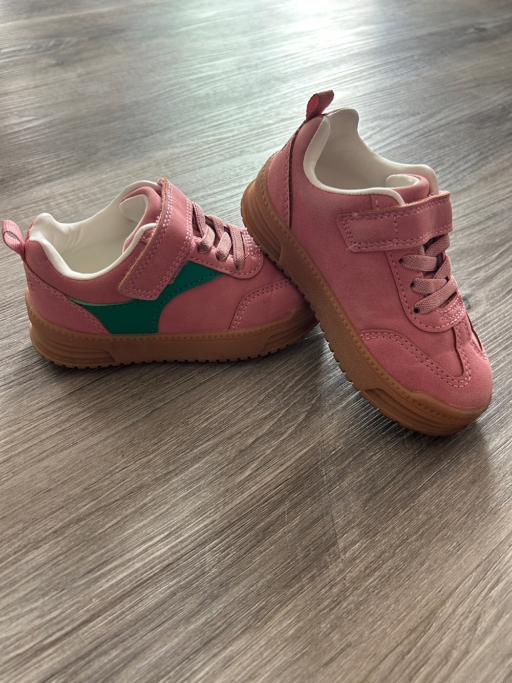 Carter's Pink Casual Sneakers with Green Accent